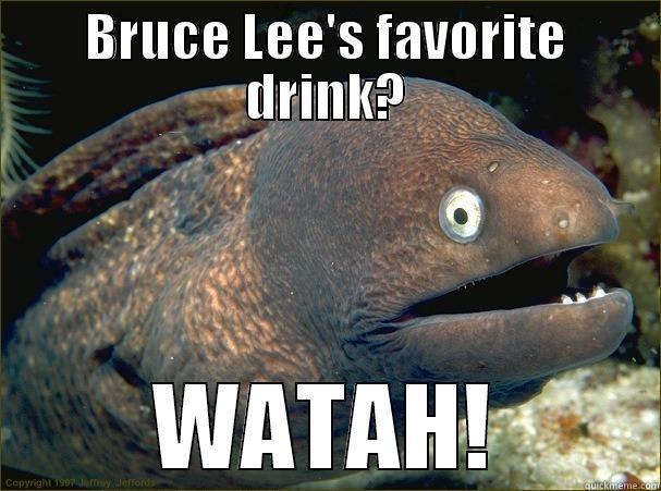 BRUCE LEE'S FAVORITE DRINK? WATAH! Bad Joke Eel