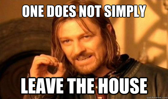 One Does Not Simply leave the house  Boromir