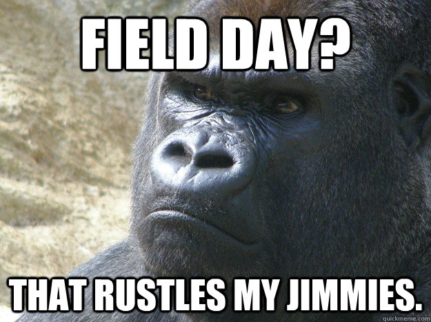 Field day? that rustles my jimmies. - Field day? that rustles my jimmies.  Misc