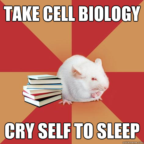 Take Cell Biology Cry self to sleep - Take Cell Biology Cry self to sleep  Science Major Mouse