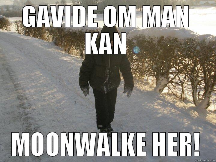 MOONWALKE HER - GAVIDE OM MAN KAN MOONWALKE HER! Misc