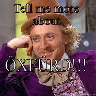 Cats are poop - TELL ME MORE ABOUT ÖXFÜRD!!! Condescending Wonka