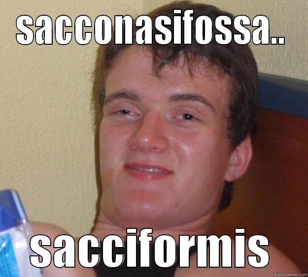 SACCONASIFOSSA.. SACCIFORMIS 10 Guy