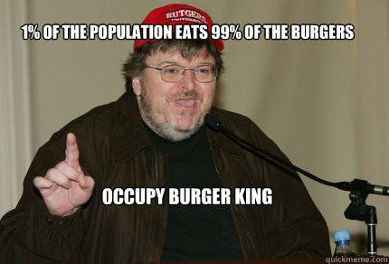 1% OF THE POPULATION EATS 99% OF THE BURGERS OCCUPY BURGER KING - 1% OF THE POPULATION EATS 99% OF THE BURGERS OCCUPY BURGER KING  OCCUPY BK