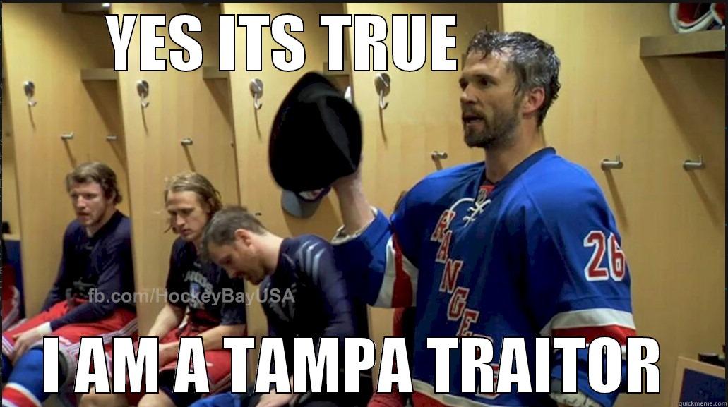 YES ITS TRUE             I AM A TAMPA TRAITOR  Misc