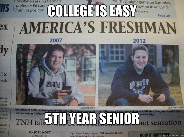 COLLEGE IS EASY 5TH YEAR SENIOR - COLLEGE IS EASY 5TH YEAR SENIOR  FIFTH YEAR