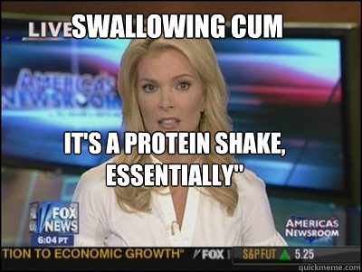 Swallowing CUM It's a protein shake, essentially