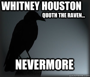  Whitney Houston Quoth the raven... Nevermore  Nevermore