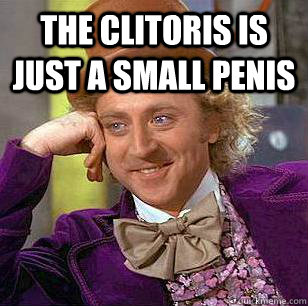 The clitoris is just a small penis   Condescending Wonka