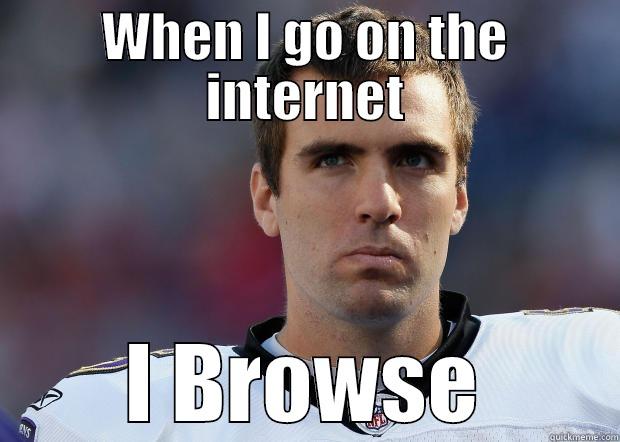 Brows-ing joke - WHEN I GO ON THE INTERNET I BROWSE Misc