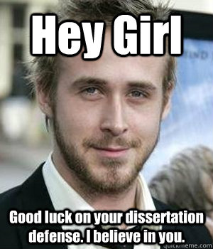 Online dissertation defense meme