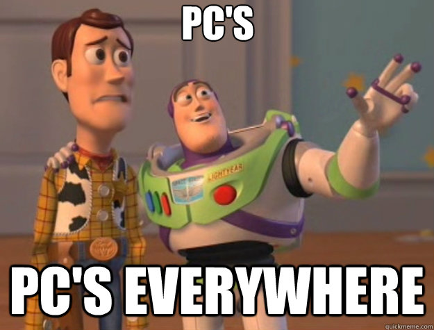 Pc's Pc's everywhere  Toy Story