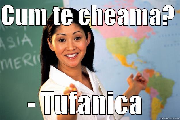 ajf t - CUM TE CHEAMA?  - TUFANICA  Unhelpful High School Teacher