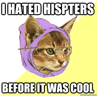 I hated Hispters Before it Was Cool  Hipster Kitty