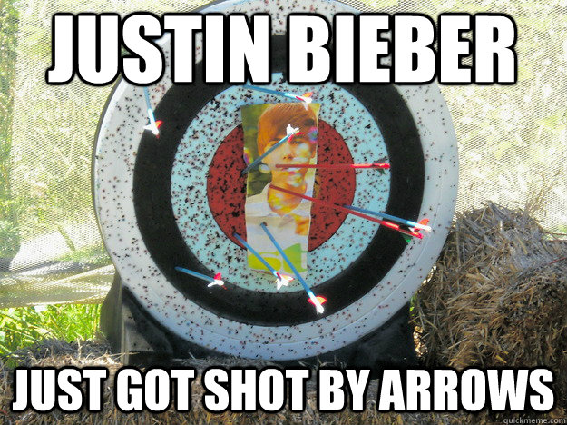 Justin Bieber Just Got Shot By Arrows  Camp Newman Archery