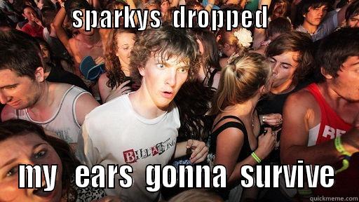 never squeak -               SPARKYS  DROPPED                                            MY   EARS  GONNA  SURVIVE Sudden Clarity Clarence