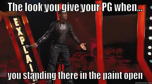 the look-basketball - THE LOOK YOU GIVE YOUR PG WHEN... YOU STANDING THERE IN THE PAINT OPEN Misc