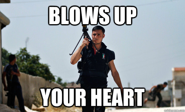 Blows up your heart  Ridiculously Photogenic Syrian Rebel