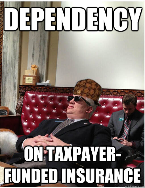 Dependency on taxpayer-funded insurance  