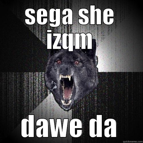 SEGA SHE IZQM DAWE DA Insanity Wolf