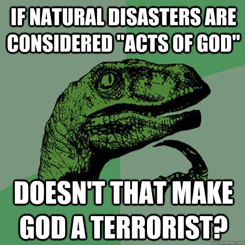 if natural disasters are considered 