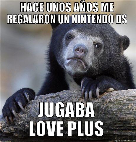 love plus - HACE UNOS AÑOS ME REGALARON UN NINTENDO DS JUGABA LOVE PLUS Confession Bear