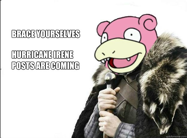 Brace yourselves hurricane irene posts are coming  