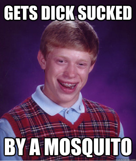 Gets dick sucked By a mosquito   Bad Luck Brian