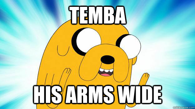 Temba his arms wide  Jake The Dog