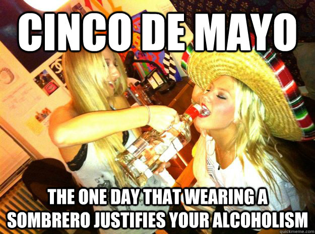 Cinco de mayo the one day that wearing a sombrero justifies your alcoholism  - Cinco de mayo the one day that wearing a sombrero justifies your alcoholism   Misc