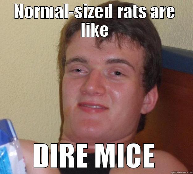 3.5 Humor - NORMAL-SIZED RATS ARE LIKE DIRE MICE 10 Guy