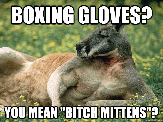 boxing gloves? you mean 