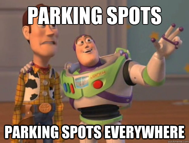 Parking spots  Parking Spots everywhere  Buzz Lightyear