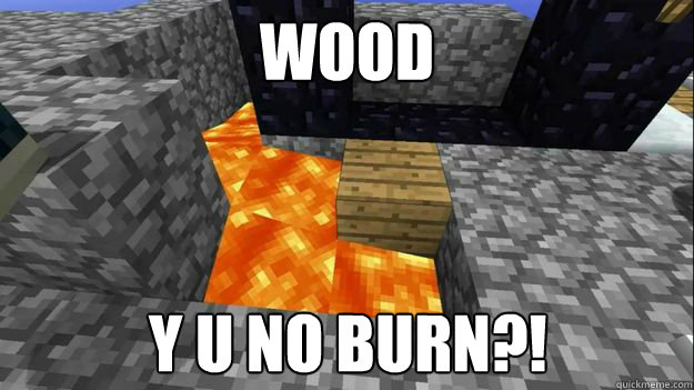 wood y u no burn?! - wood y u no burn?!  Wood! Y U NO Burn!