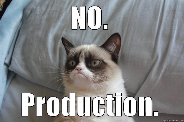 NO. PRODUCTION. Grumpy Cat