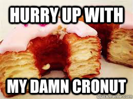 hurry up with  my damn cronut - hurry up with  my damn cronut  i am a god nyc