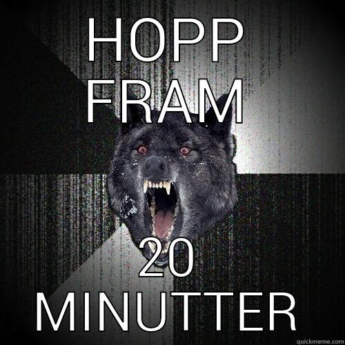 HOPP FRAM 20 MINUTTER Insanity Wolf