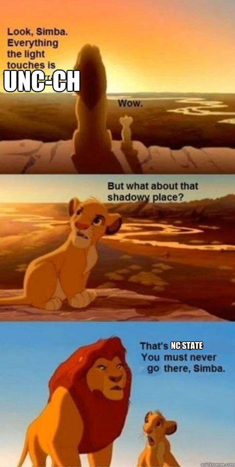 UNC-CH NC STATE    Everything the Light Touches