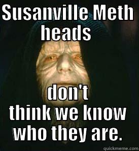 SUSANVILLE METH HEADS  DON'T THINK WE KNOW WHO THEY ARE. Misc