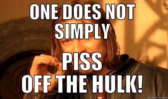 ONE DOES NOT SIMPLY PISS OFF THE HULK! Boromir