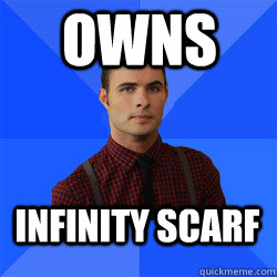 Owns infinity scarf - Owns infinity scarf  Socially Awkward Darcy