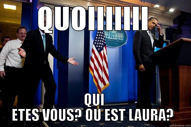 QUOIIIIIII QUI ETES VOUS? OU EST LAURA?  Inappropriate Timing Bill Clinton