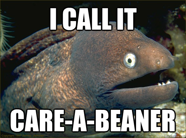 I call it care-a-beaner - I call it care-a-beaner  Bad Joke Eel