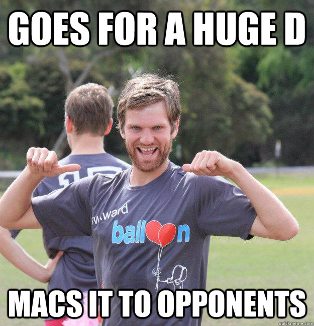 goes for a huge d macs it to opponents   Intermediate Male Ultimate Player