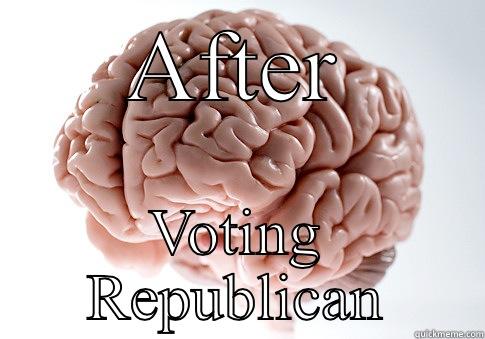 AFTER VOTING REPUBLICAN Scumbag Brain