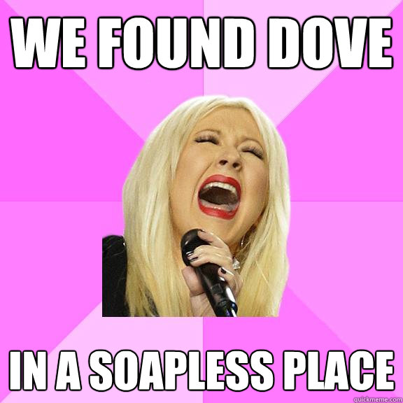 we found dove in a soapless place  Wrong Lyrics Christina