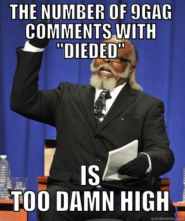 THE NUMBER OF 9GAG COMMENTS WITH 