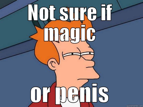 NOT SURE IF MAGIC OR PENIS Futurama Fry