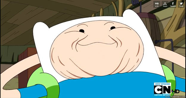    Adventure Time- Finn Troll Face