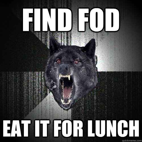 find fod Eat it for lunch  Insanity Wolf